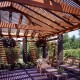 Cedar deck and covering