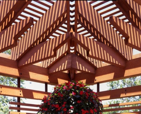 Beautiful cedar ceiling