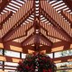 Beautiful cedar ceiling